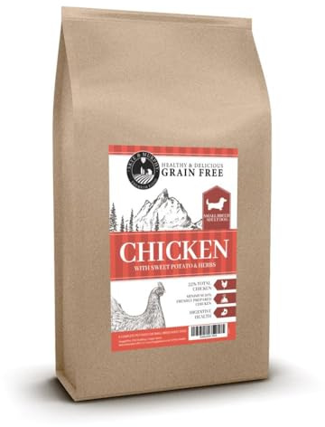 Skye & Murphy Grain Free Small Breed Adult Dry Dog Food | Fresh Chicken with Sweet Potato & Herbs | High Protein, Omega 3, Joint Support, Skin & Coat Care, No Grains or Artificial Additives | 6kg