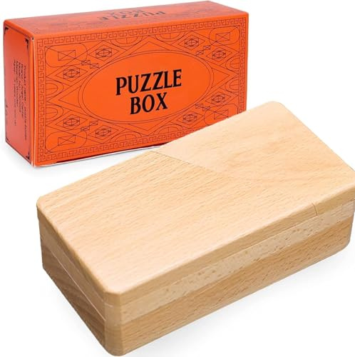 Impossible Mystery Puzzle Box, geheimer Öffnungsmechanismus, versteckte Schubladenherausforderung (Natur)