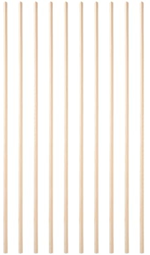 TOKIDNY Modanatura per Finestra in Legno Naturale 6Mm X 50Cm Set da 10 Pezzi Bordi Decorativi per Telaio Zanzariera Adatta per Interni ed Esterni Uso Fai da Te per Casa e Ufficio