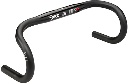 Deda Elementi Uni 46 cm Black, Alloy Zero100 Deep H/Bar Schwarz, Legierung 7075, MY2018 Fahrradbügel Unisex Erwachsene