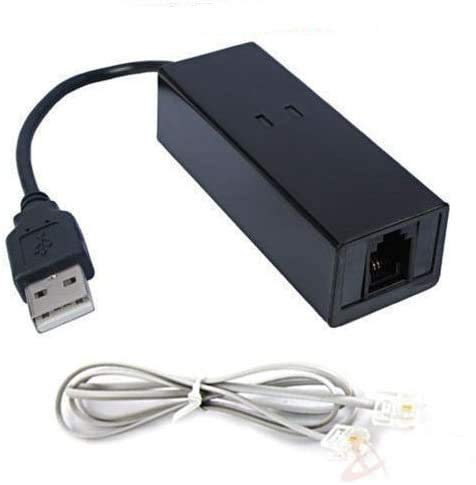 Modem USB 56K externe pour télécopieur Windows 10/8/7/XP/Vista