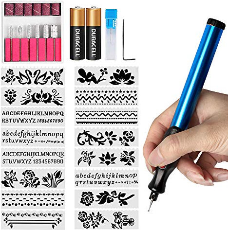 Electric Engraver Pen Engraving Tools Crave Tool with Diamond Tip Bit to Engrave on Metal Glass Leather Ceramic Plastic