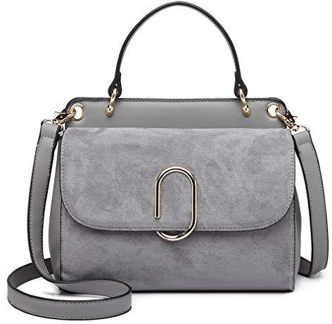 Miss Lulu Handtasche Klein Henkeltasche Damen Elegante Schultertasche Umhängetasche Kunstlerder Shopper