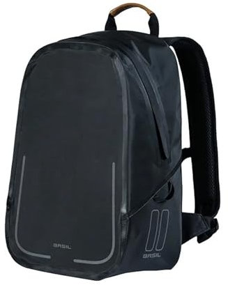 Basil Urban Dry Fahrradrucksack Rucksack, Schwarz, 18 Litre