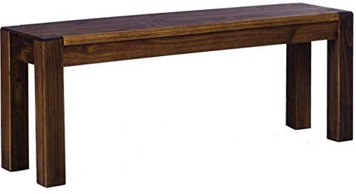 Sitzbank 110 cm Rio Kanto Eiche antik Pinie Massivholz Esszimmerbank Küchenbank Holzbank - Größe und Farbe wählbar Brasilmöbel