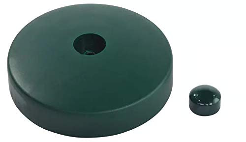 Gartenwelt Riegelsberger Capuchon de poteau en PVC de qualité supérieure - Diamètre : 100 mm - Vert - Pour bois rond - Diamètre : 10 cm - En plastique
