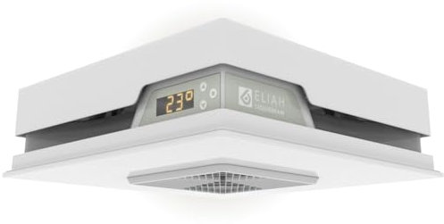 LIQUIDBEAM Wärmedeckenlampe ELIAH: Licht- und Wärmekombination – Elektroheizung ohne Umbau – lässt sich anstatt einer Deckenleuchte installieren und erweitert jeden Raum um eine Schnellheizung