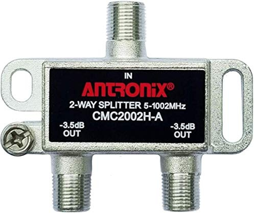 Antronix CMC2002H-A - Divisor horizontal de 2 vías -3.5dB 5-1002 MHz de alto rendimiento para TV por cable coaxial e Internet