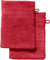 REDBEST Waschhandschuh 2er-Pack Chicago rot Größe 15x21 cm - saugstark, strapazierfähig, ideal für Reisen, Sport (weitere Farben)