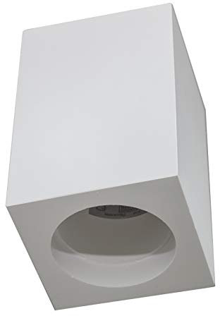 Porta faretto quadrato plafoniera GU10 gesso bianco luce casa soffitto interni negozio 230V