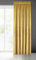 Eurofirany Pierre Samt Vorhang mit Kräuselband -1 STK. Velvet Einfarbig Gardine 200g/m², Samtvorhang für Wohnzimmer Schlafzimmer, 140x300 cm, Senfgelb