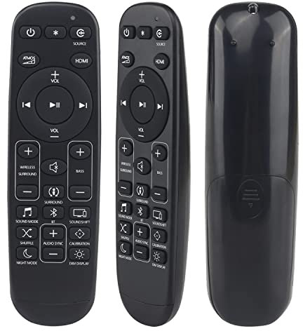 YiBiChin Replacement Remote Control for JBL 9.1 Soundbar and Compatible with JBL 5.1, 3.1, 2.1, 2.0 Soundbar, Work with JBL2GBAR51IMBLKAM Bar 5.1 Surround Sound Bar System