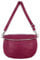 OBC Made in Italy Damen Leder Tasche Gürteltasche Crossbody Hüfttasche Bauchtasche Umhängetasche Cross-Over Bodybag Schultertasche Handytasche (Bordo)