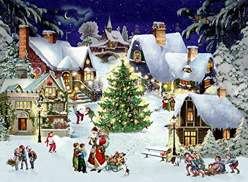 A4-Wandkalender: Weihnachten im Dorf