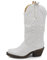 IF Fashion Cowboy Western Scarpe da Donna Stivali Stivaletti Punta Quadrata Camperos Texani Etnici 886 Bianco N.37