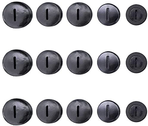 55pcs negro carbón cepillo cubierta plástico con conector ranurado Multi diámetro 9.8mm-21.8mm piezas de repuesto para martillo amoladora eléctrica herramienta