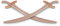 BestSaller 1125 Säbel Captain Cord, Birke/Erle, Natur, ca. 65cm (2 Stück)