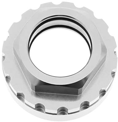 Be In Your Mind Fahrrad Kettenblatt Verschlussring Adapter Entfernungswerkzeug Aluminiumlegierung Demontagehülsen Kompatibel mit Shimano M7100 M8100 M9100 M9120 12 Geschwindigkeit, Grau