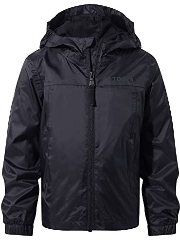 TOG24 Copley Kids Lightweight Waterproof Jacket Hood Packaway Windproof