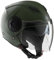 Tucano Urbano casco jet unisex EL'CITY. Casco moto in policarbonato, casco scooter per la mobilità urbana con doppia visiera e ventilazione Clima System. Casco omologato ECE 22.06 Verde opaco Tg. XL