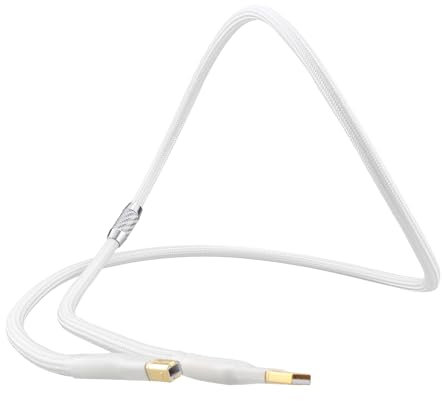 Tirstrup Câble USB HiFi pour imprimante 2.0 - USB A vers USB B - Dac A-B - Câble audio USB compatible avec streaming audio, ordinateur, carte son, décodeur, amplificateur, lecteur numérique - 2 m -
