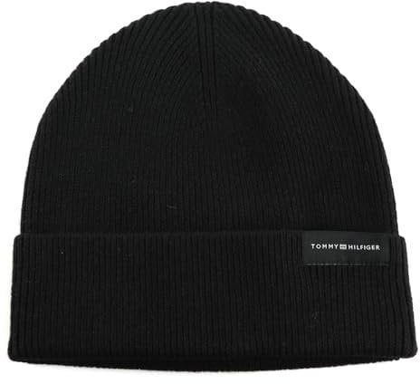 Tommy Hilfiger Corporate Uptown Wool Beanie Black