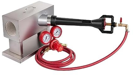 Herramientas eléctricas Horno de herrería de forja de Gas propano, quemador único portátil, mullita, temperatura de 2300 ° F for fabricación de cuchillos y herramientas de Metal