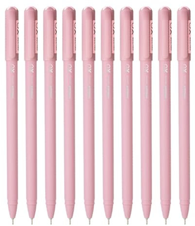 Hauser XO Girls Squad Kugelschreiber, 0,6 mm, minimalistischer Körper mit mattem Gehäuse, rote Tinte, 20 Stück