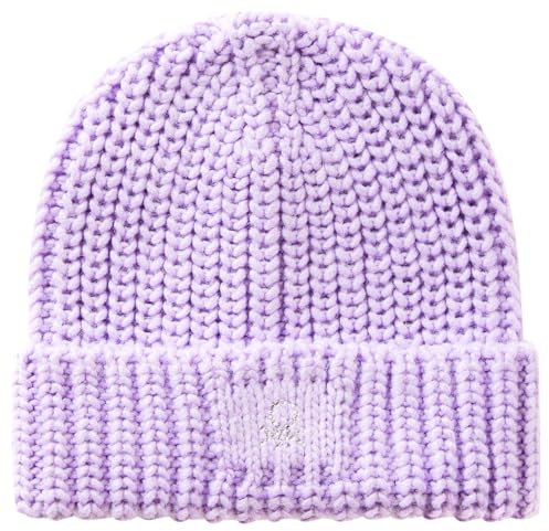 United Colors of Benetton Mädchen Strickmütze 105hca008 Beanie-Mütze, violett, M