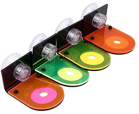 Didiseaon 4 Pièces support de pour aquarium fluorescent coquetiers supports de d'aquarium supports de acrylique fluorescence fragments fournitures d'aquarium