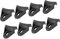 A ABSOPRO Rejillas De Altavoz para Subwoofer de Coche, Ajuste para 4, 6, 8, 10, 12, 15, Negro (Juego de 8)