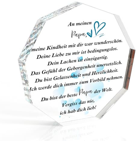 Papa Geschenk Geburtstag Weihnachtsgeschenke Für Papa Geburtstagsgeschenk Vater Adventskalender Füllung Geschenke Für Papa Zum Geburtstag Vatertag Briefbeschwerer Geschenk Von Kindern Für Papa