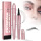 Wasserdichter 3D Magischer Augenbrauenstift mit 4 Gabelspitzen, 2024 Neu Eyebrow Pencil, Mikro Augenbrauenstift Eyebrow Pencil Erzeugt Mühelos Natürlich Aussehende Brauen (A#-Grau)