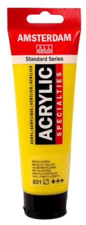 AMSTERDAM Talens Acrylfarbe 120 ml Malen Zeichnen Kunst Metallic Yellow