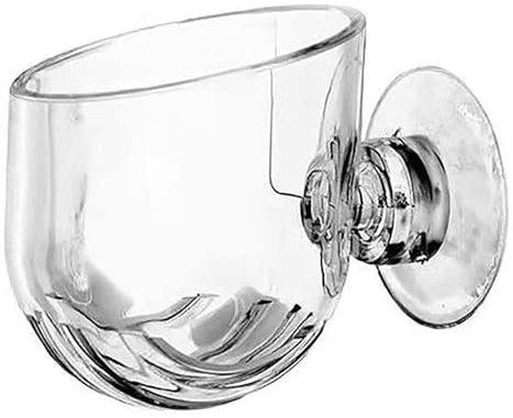 Generic Acrylic Aquatic Plant Cup Pot Holder with Suction Cups, Crystal Glass Aquarium Decoration for Fish & Shrimp
