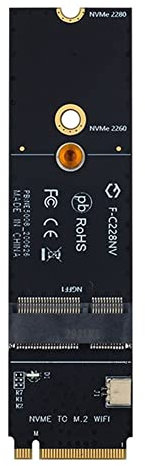 Flcivsh Ranura de Llave InaláMbrica M.2 una + e una M.2 M Key WiFi Adaptador Bluetooth para Tarjeta AX200 9260 Bcm94352Z Tarjeta NVMe PCI Express Puerto SSD