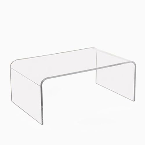 GUQASDV Coffee Table Living Room Small, Tisch Wohnzimmer Modern, Wohnzimmer Tisch für Couch, Beistelltische fürs Wohnzimmer Hoch aus Acryl Keine Installation Nötig(50x40x30cm)