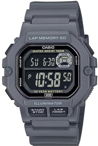 Casio Men's Digital Quartz Watch with Resin Strap WS-1400H-8BVCF