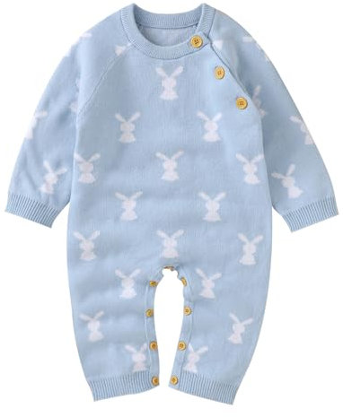 MNSWR Ostern Baby Schlafanzug,Ostern Chick Kleid Für Kinder Babystrampler Jungen Baby Girls Baby Erstausstattung Neugeborene Mädchen Baby Pullover Junge Osterhasen Kostüm Kind