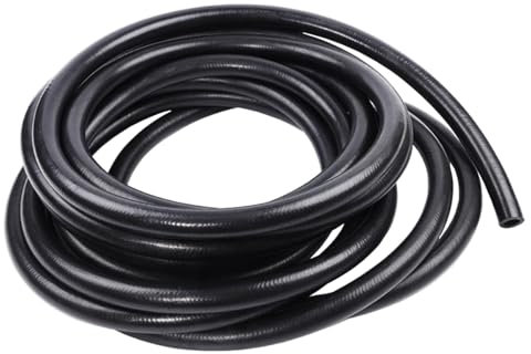 MOCNT Manguera de Combustible de 4mm Tubo Gasolina Automóvil 4mm Diámetro Interior Manguera de Gasolina para Coche Línea de Combustible Conectores Nailon Trenzado Longitud 3 Metros
