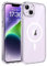 TOCOL Magnetic for iPhone 14 Plus Case 6.7-Inch, Fit for MagSafe, [Never Yellowing] [14FT Military Grade Drop Tested] Anti-Scratch Military Shockproof Thin Slim Protection Cover (Clear)