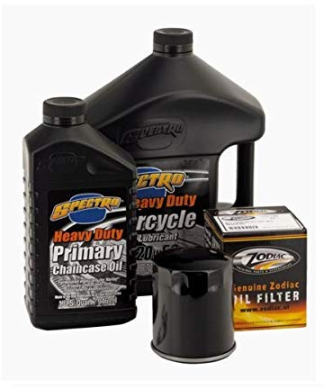 Kit Tagliando Spectro Olio Motore 20w-50 + Primaria + Cambio + Filtro Olio Nero + Candele X Compatibile Con Harley Davidson Sportster Dal 1984 Ad Oggi - Completo E Affidabile