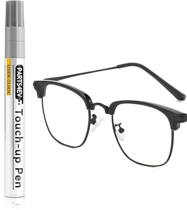 PARTS4EV Black Glasses Scratch Repair & Colour Refresher Pen – Exclusive for Metal Frames – Scratch Remover, Glasses Care Repair Kit