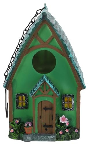 Mipcase Wetterfestes Vogelhaus aus Robustem Kunstharz Einfach zum Aufhängen im Garten Bietet Sicheren Unterschlupf für Vögel für Draußen Am Baum