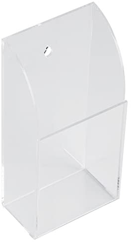 Yosoo Fernbedienung Halter Organizer Gehäuse Wandhalterung Acryl Media Aufbewahrungsbox für Desktop Clear TV Klimaanlage Lagerung(1)