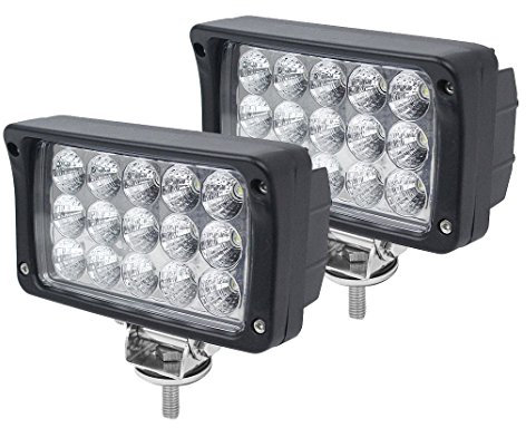 AUTOJARE LED Scheinwerfer 45W Flutlicht Rückfahrscheinwerfer IP67 Wasserdicht Arbeitsscheinwerfer 12V 24V (2pcs)