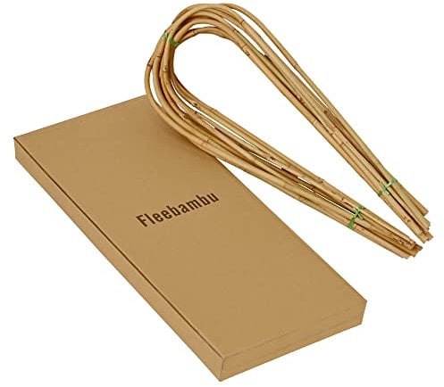 10P 18 Bamboo Natural Hoops U-Shape Handcrafted Trellis Support Garden Flower