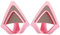 WeThinkeer Cat Ears for Headphones, Pink Cute Headset Cat Ears with Adjustable Straps, Fits Various Headphones, for Gamers, Streamers, and Cosplayers