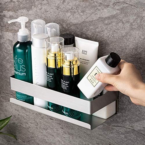 ZUNTO Shower Shelf Self Adhesive - Bathroom Shelf Storage Shower Caddy Stainless Steel