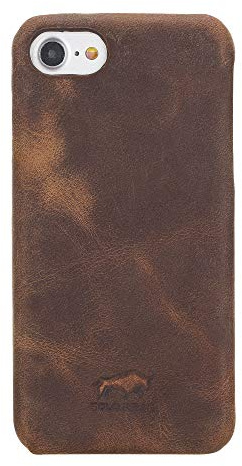 Solo Pelle Lederhülle für das iPhone SE 2020 - SE 2022 SE 3 Case Leder Hülle Ledertasche Backcover Princeton (Vintage Braun)